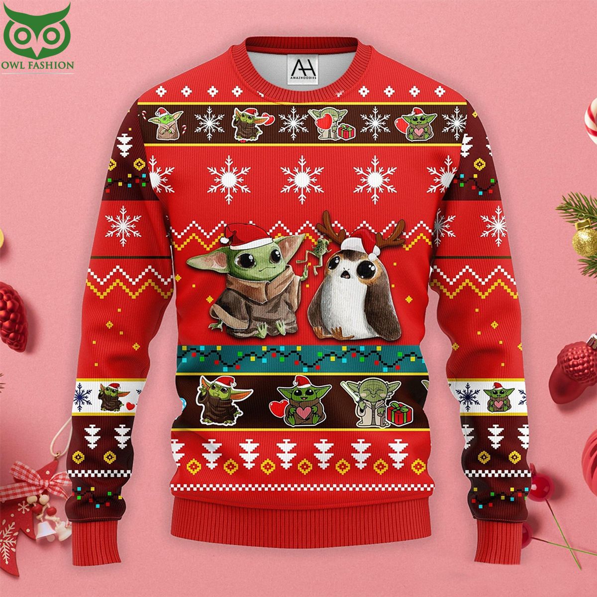 Baby Yoda Cute Premium Ugly Christmas Sweater
