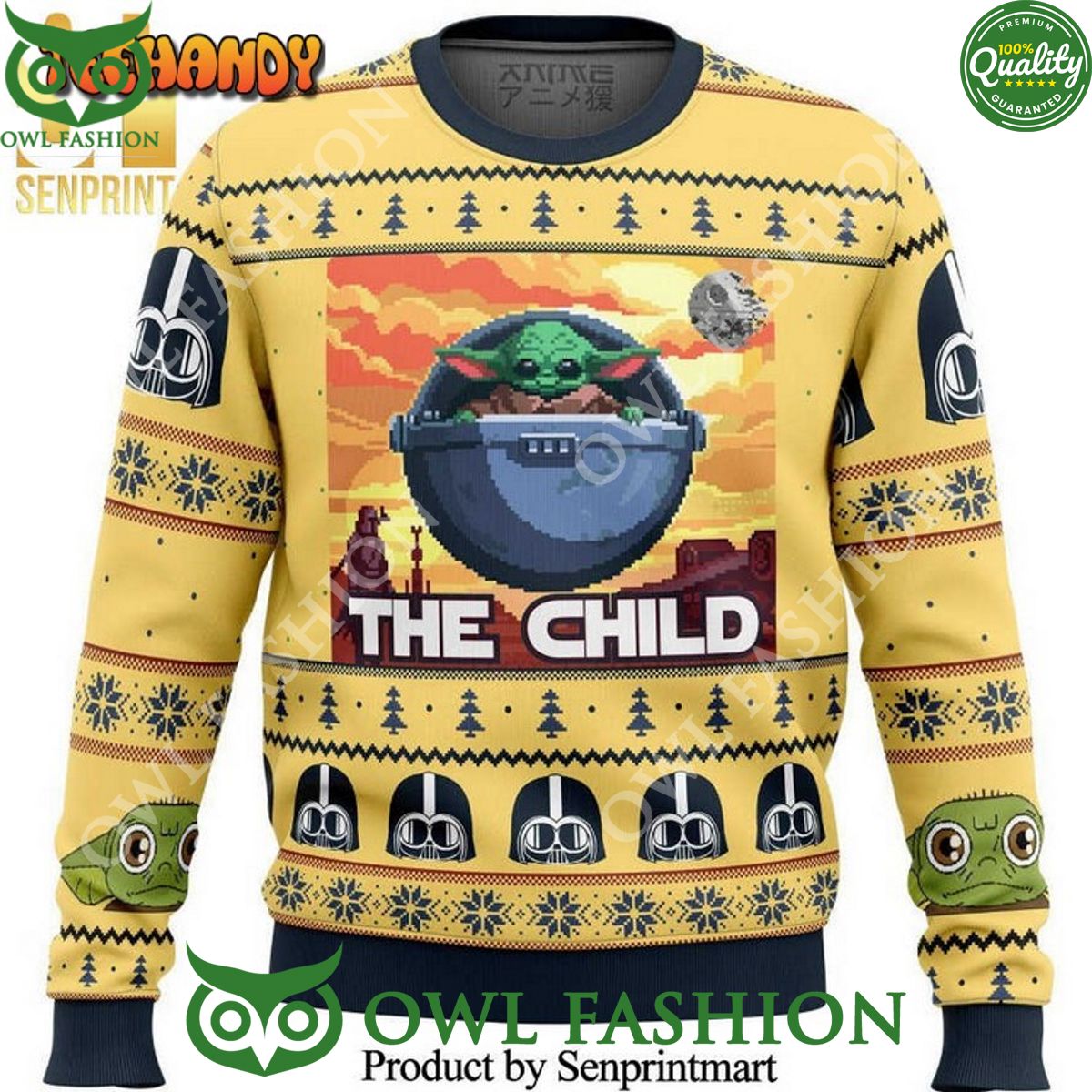 Baby Yoda The Child Mandalorian Star Wars Sweater Jumper Trending