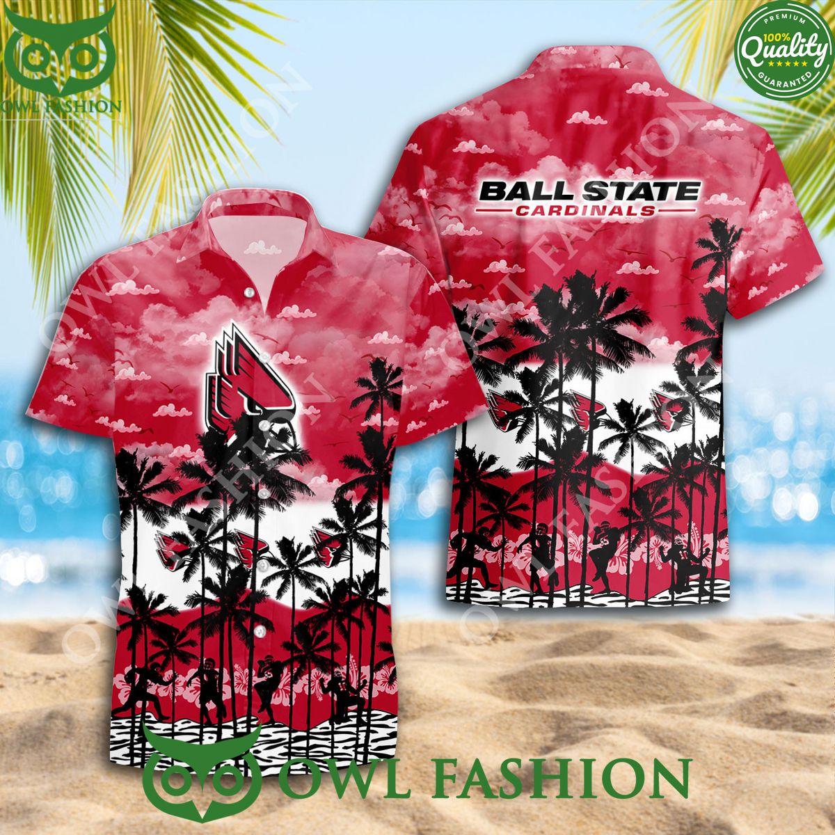 Ball State Cardinals NCAA Hawaiian Shirt Summer Limited Version 2024