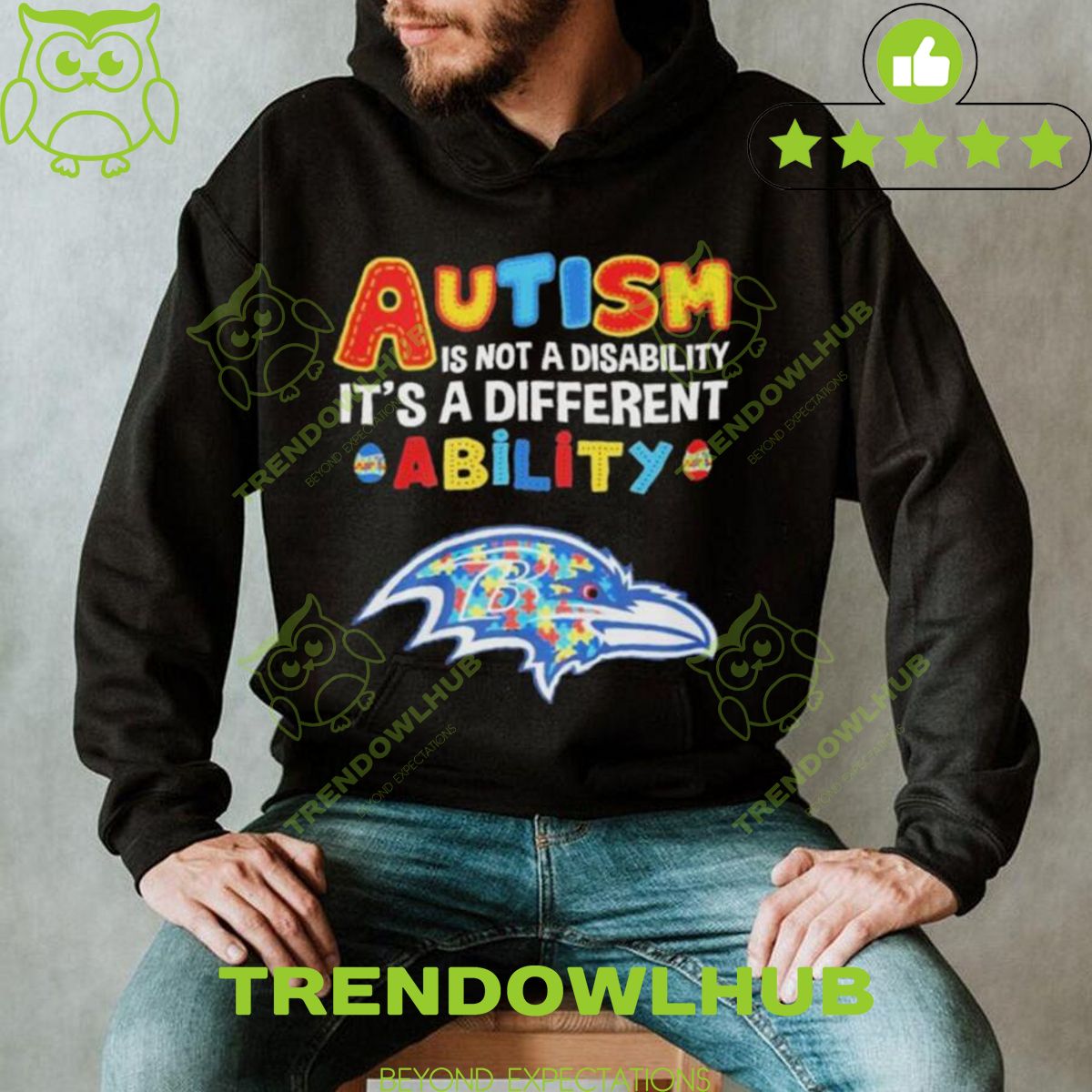 Baltimore Ravens Limited 2024 Trending Autism Shirt
