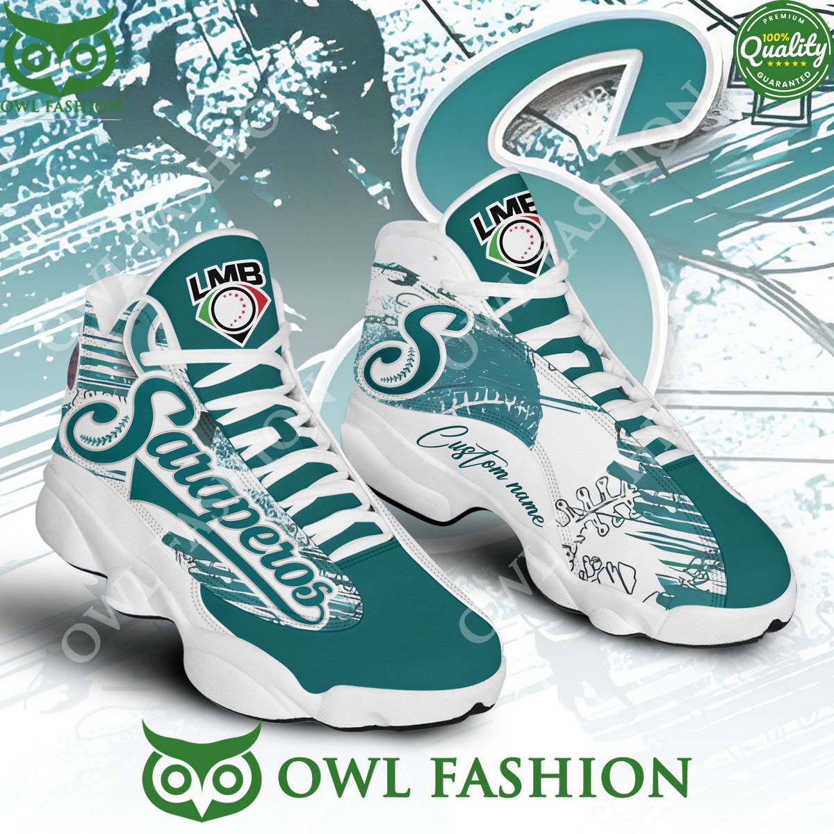 Baseball Mexican Saltillo LMB Personalized AJ13 Shoes Air Jordan