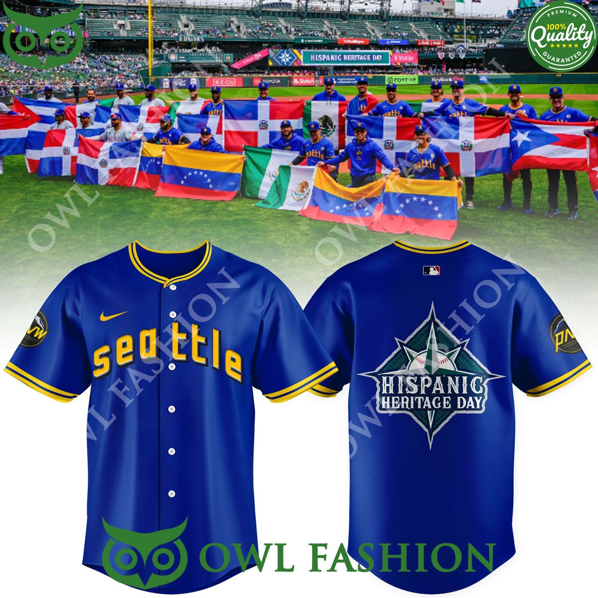 Baseball Seattle Mariners 2024 Hispanic Heritage Day Jersey shirt