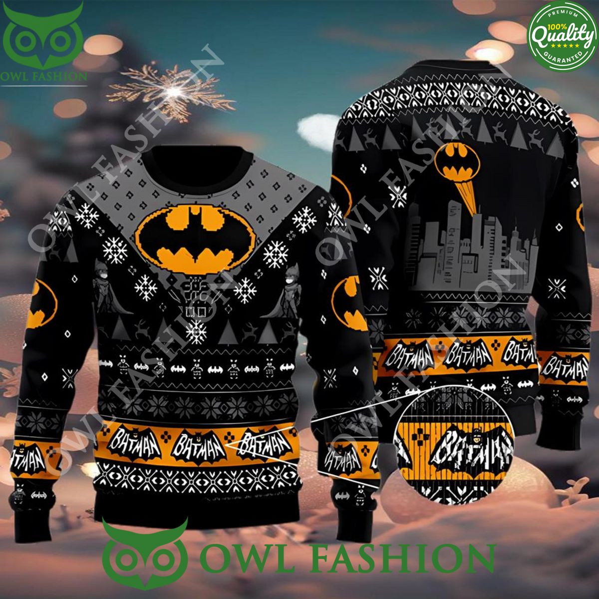 Batman Dc Game Ugly Christmas Sweater Jumpers
