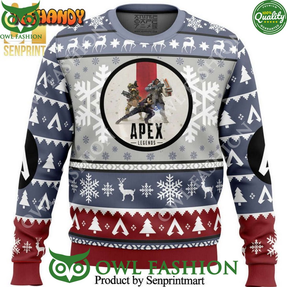 Battle Royale Apex Legends Ugly Christmas Sweater Jumper Trending