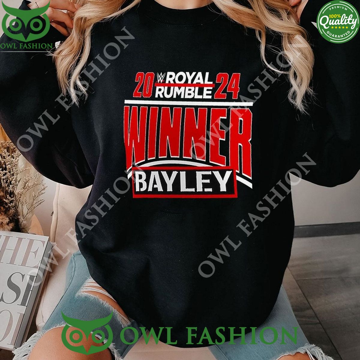 Bayley Royal Rumble Winner 2024 T-shirt Hoodie