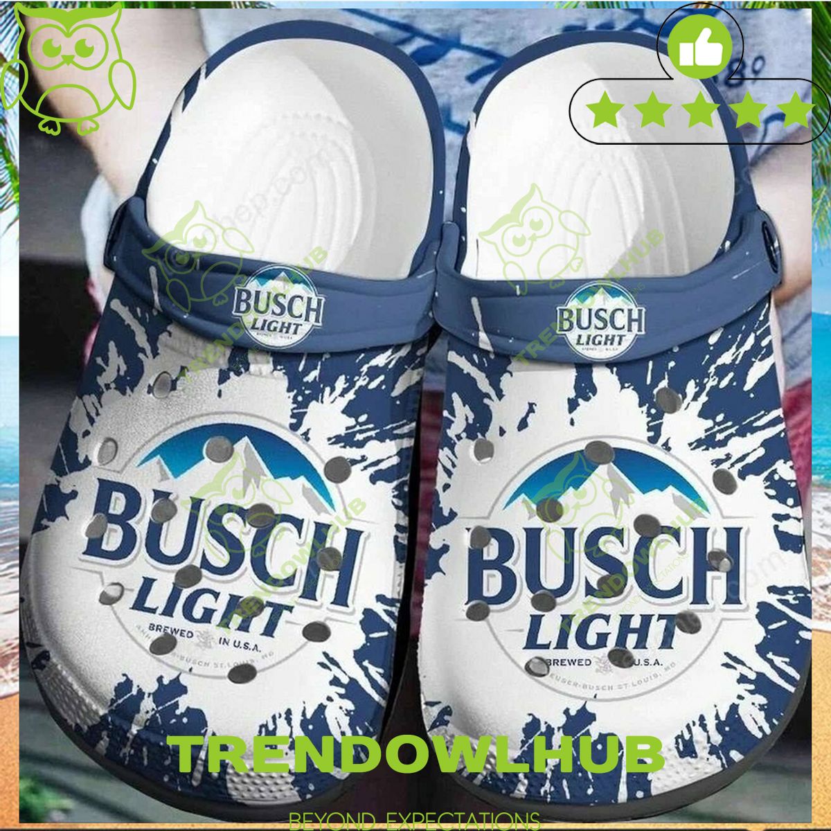 Beer Brand Drink Busch Light Beer Limited Crocs