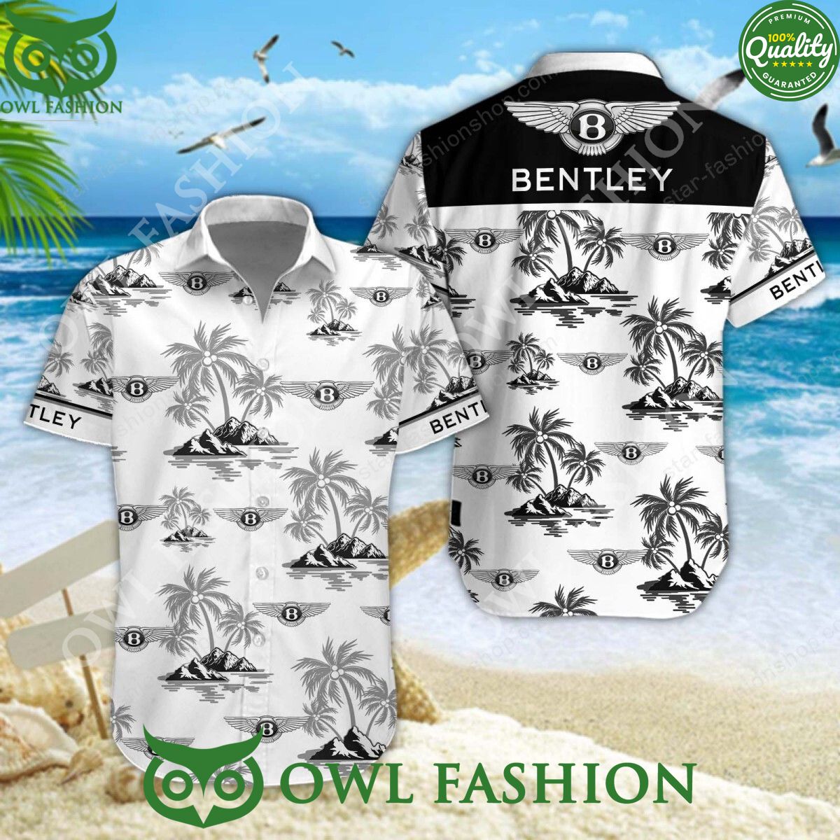 Bentley British Luxury Car Hawaiian Shirt and Short