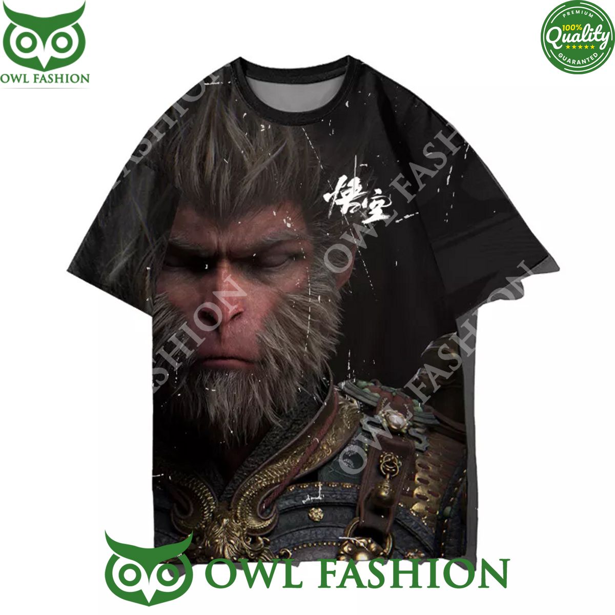 Black Myth WuKong confront Budda t shirt