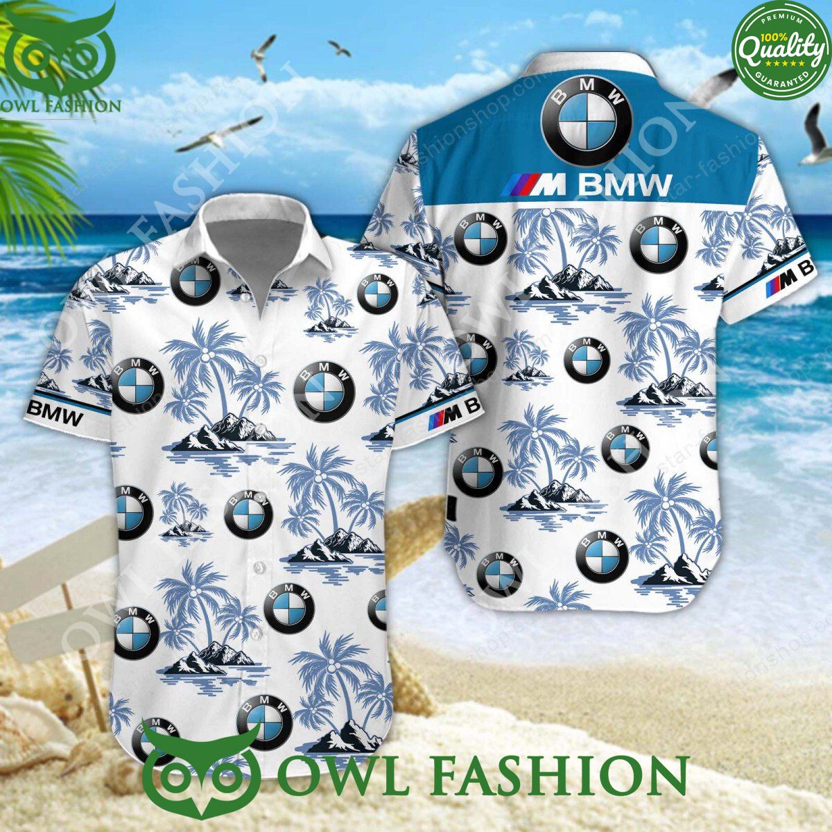 BMW M Car Luxury Brand Auto Hawaiian Shirt and Short