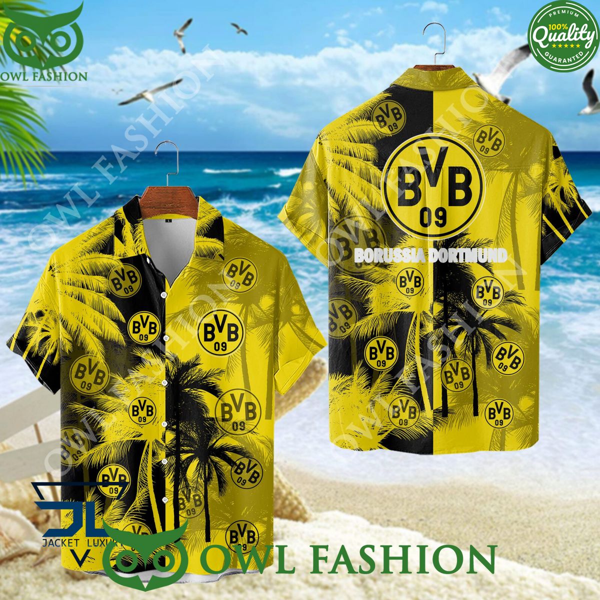 Borussia Dortmund II German Football Club Bundesliga Hawaiian Shirt Aloba