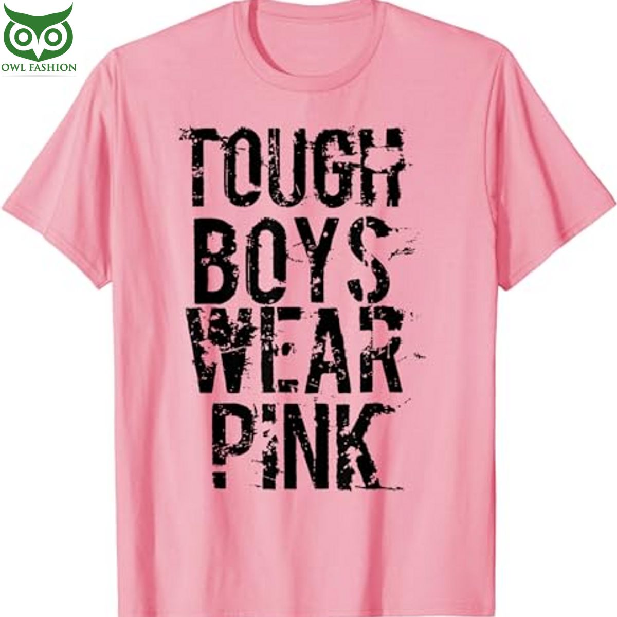 boys pink t shirt tough boys wear pink shop owl fashion
