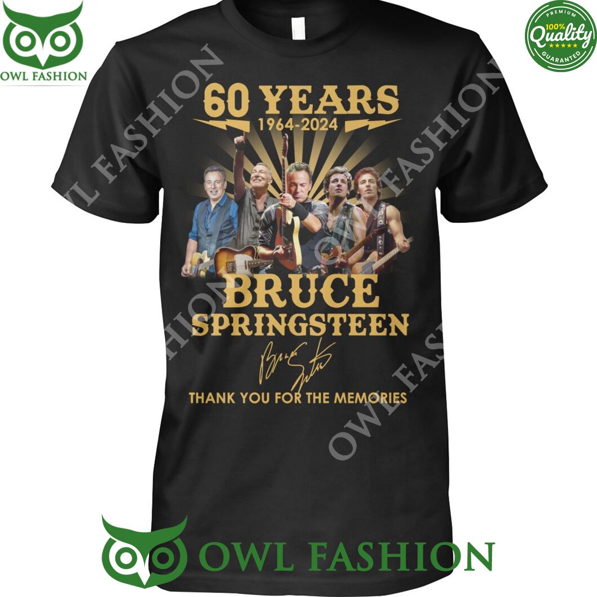 Bruce Springsteen 60 years 1964 2024 memories rock singer t shirt