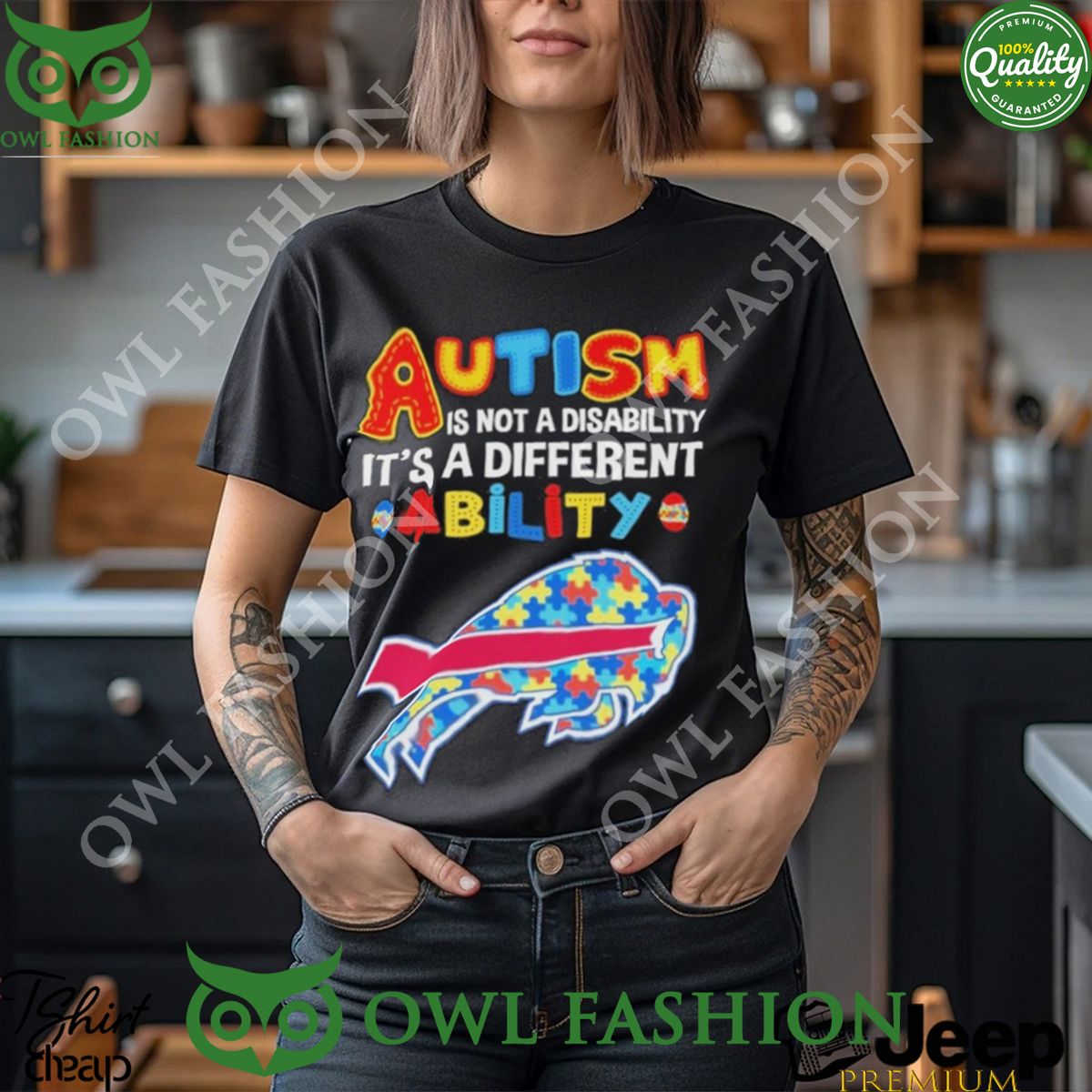 Buffalo Bills NFL Champion Autism 2D Shirt Hoodie