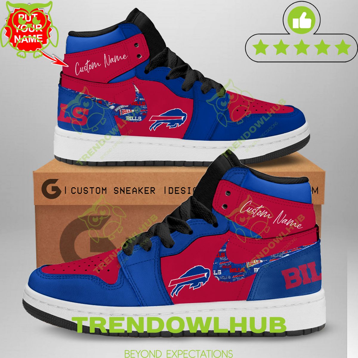 Buffalo Bills Personalized Air Jordan NFL Premium