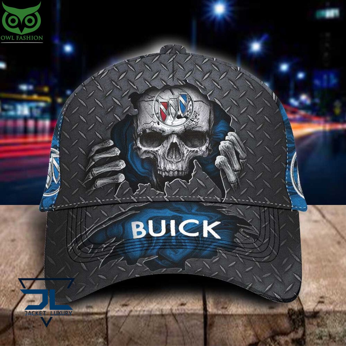 Buick Car Skull Metal Classic Cap