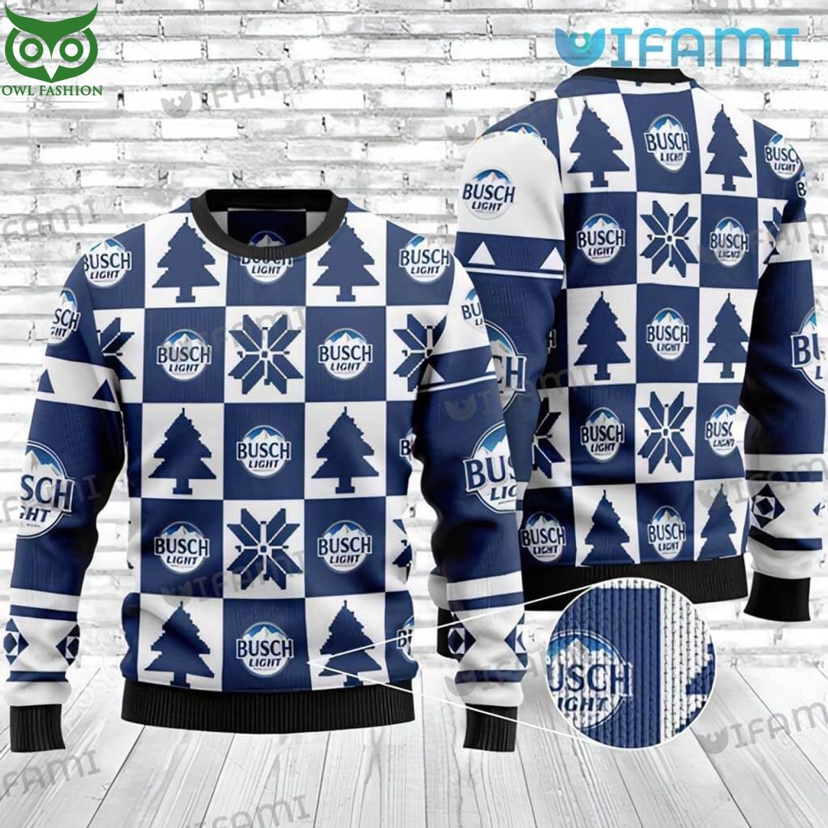 Busch Light Ugly Sweater Christmas Gift For Beer Lovers