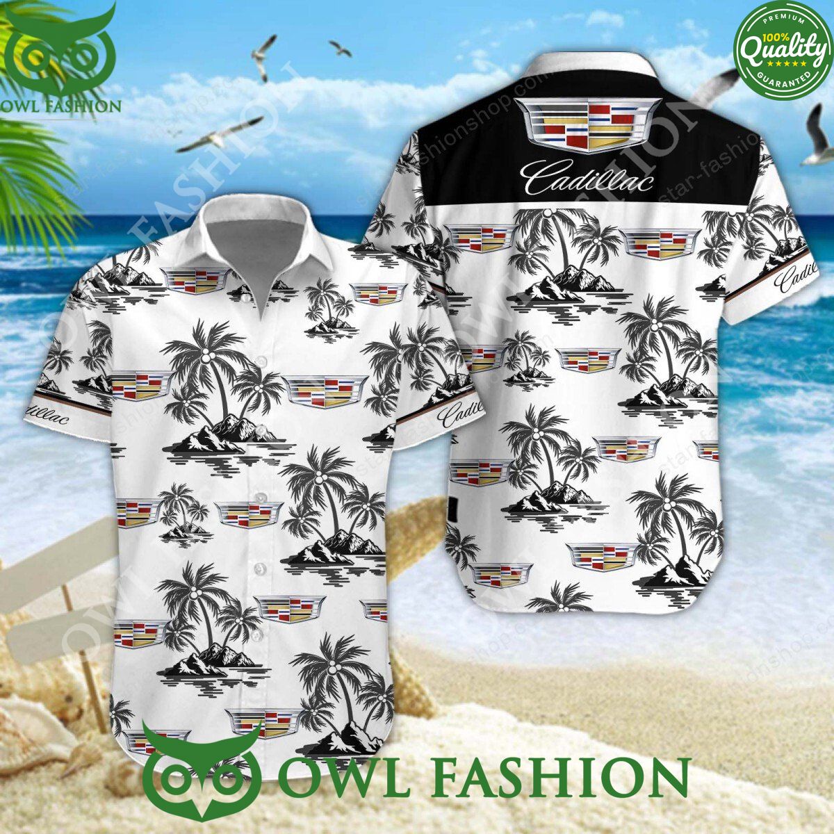 Cadillac American automobile General Motors Hawaiian Shirt and Short