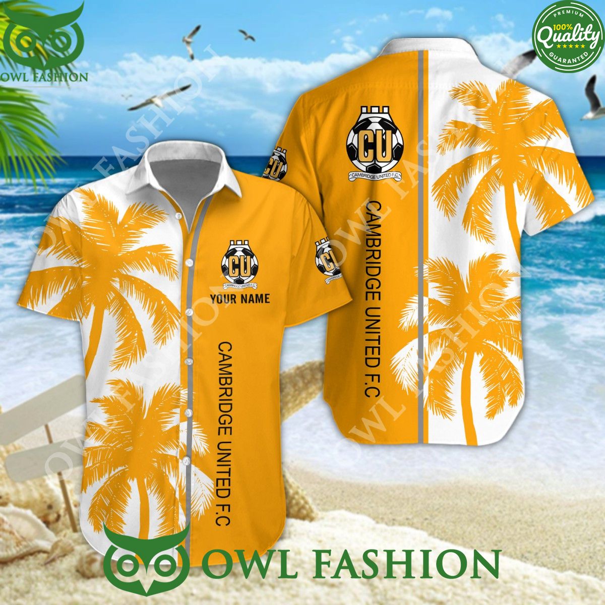 Cambridge United Personalized EFL Trending Summer Hawaiian Shirt