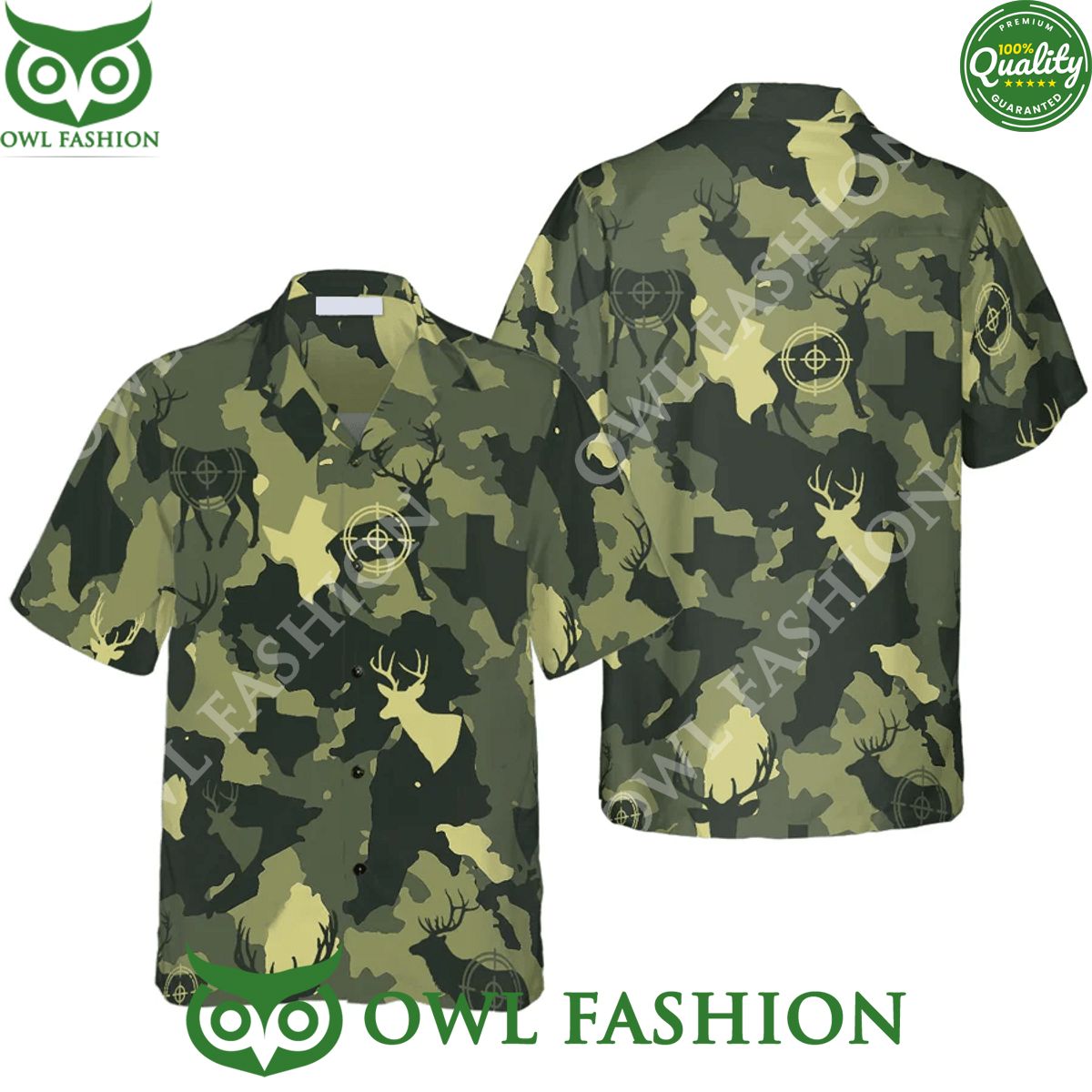 Camouflage Deer Texas Gun Hunting Trendy Hawaiian Shirt Proud Texas Summer Aloha