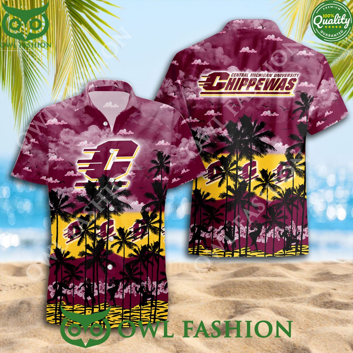 Central Michigan Chippewas NCAA Hawaiian Shirt Summer Limited Version 2024