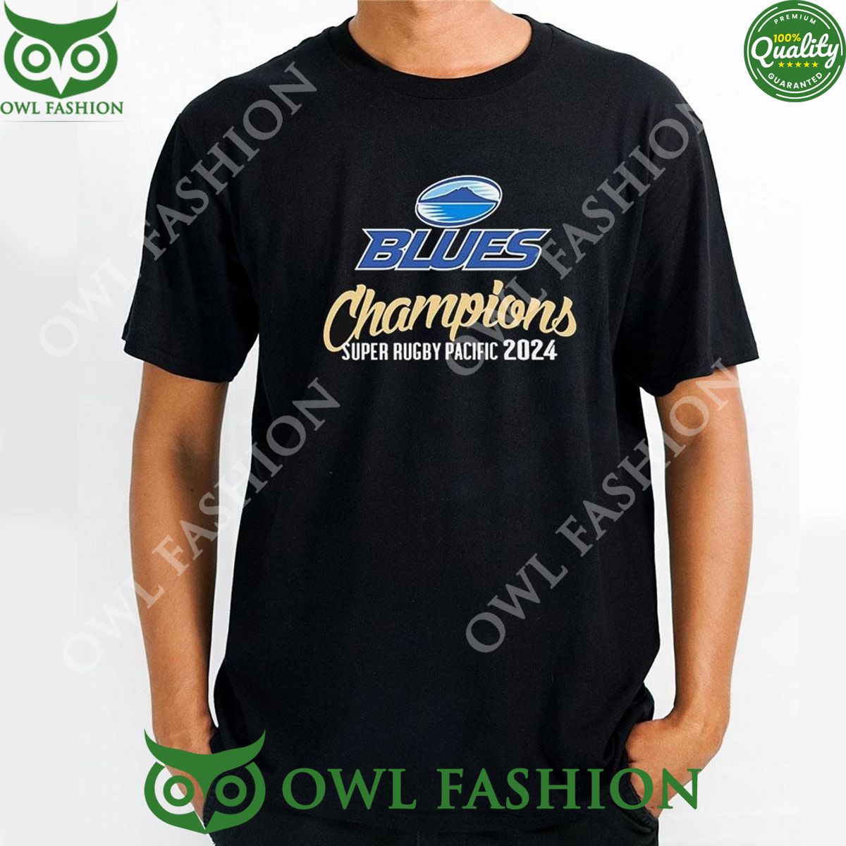 Champions Super Rugby Pacific 2024 Blues Rugby Union Team t shirt