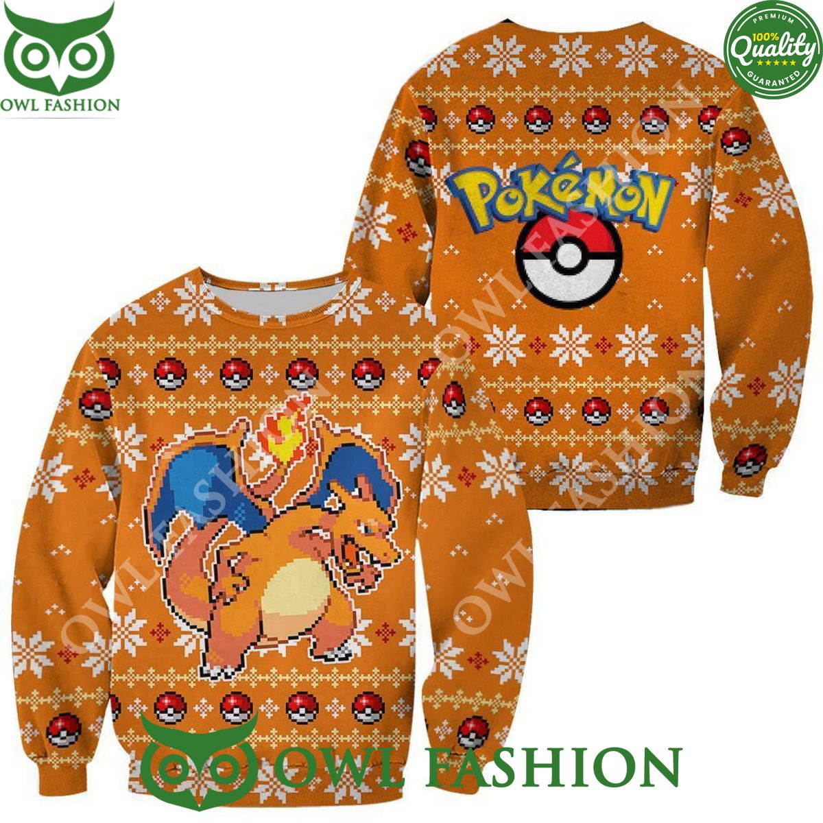 Charizard Ugly Christmas Sweater Custom Xmas Gift