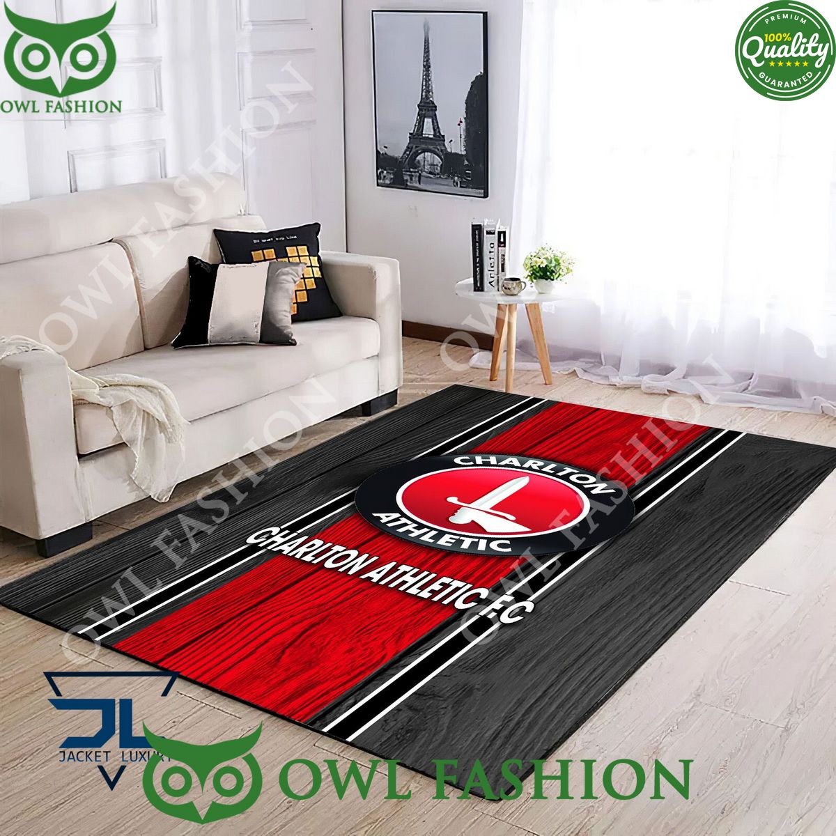 Charlton Athletic F.C EFL Football Rug Carpet Living Room