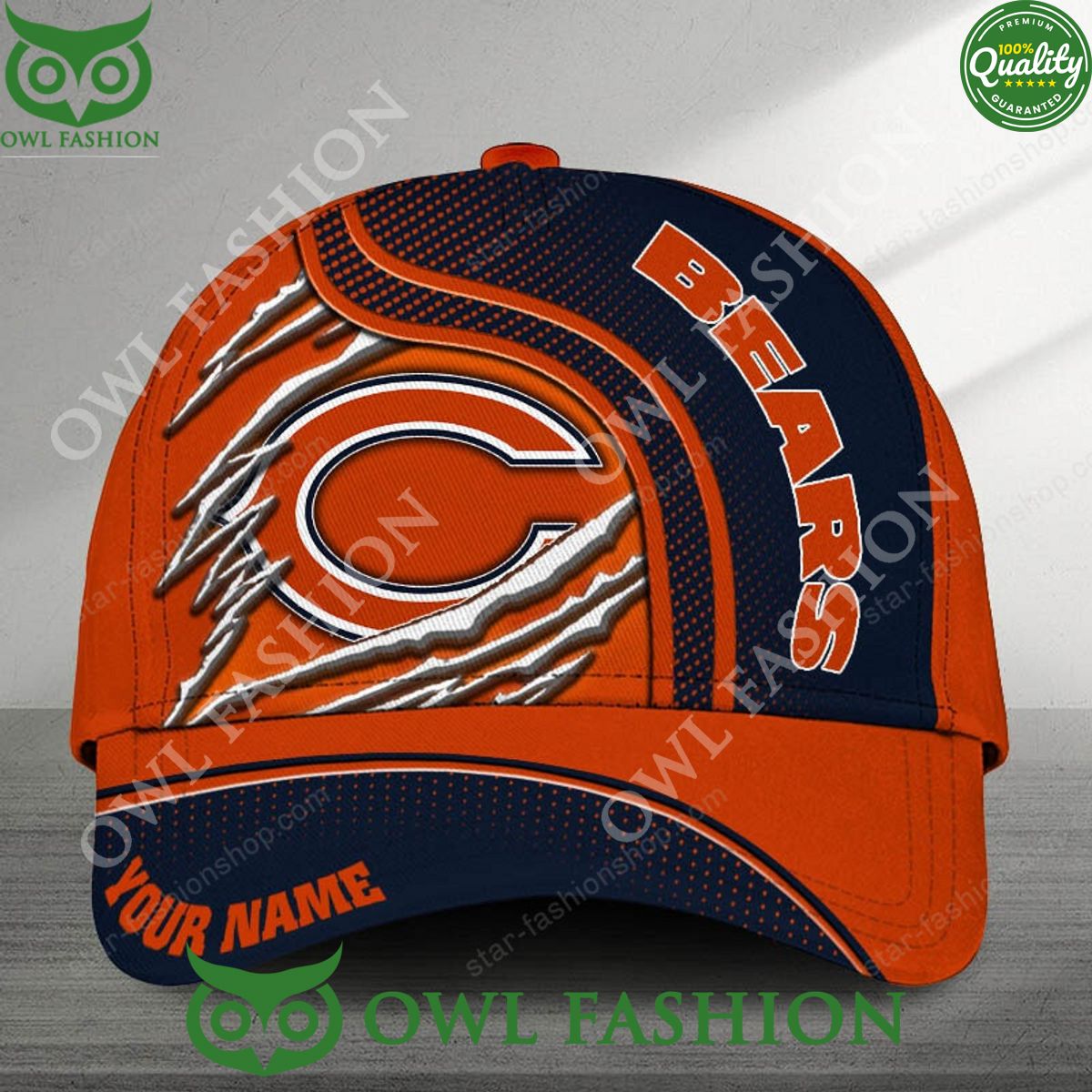 Chicago Bears NFL Custom Limited Printed Cap
