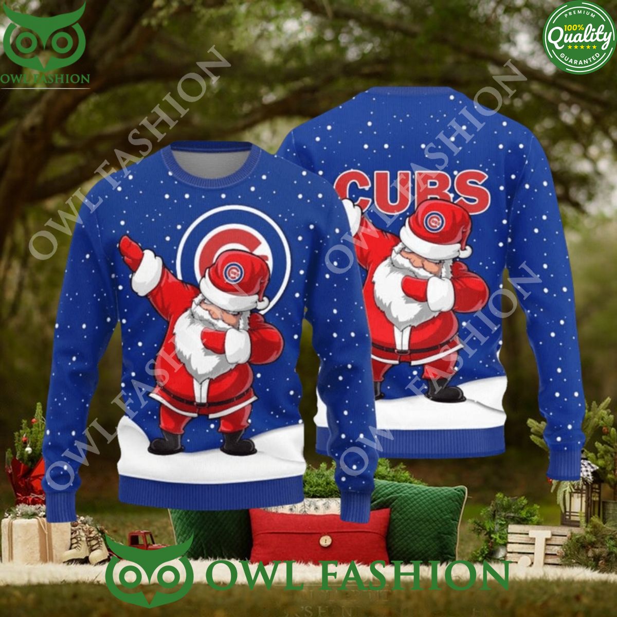 Chicago Cubs Dab Santa New Style Sweater Jumper