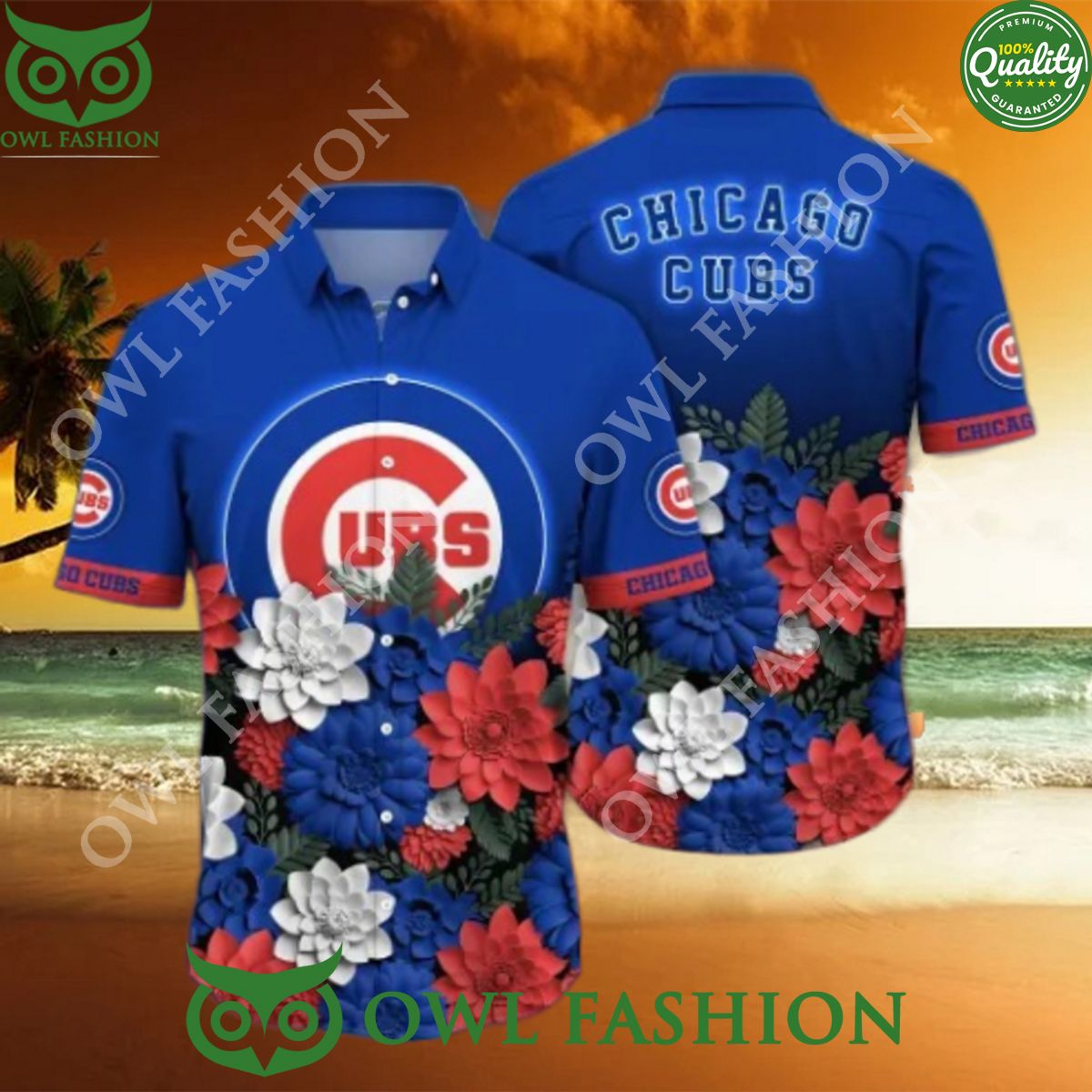 Chicago Cubs MLB Flower Summer Fashion Hawaiian Shirt