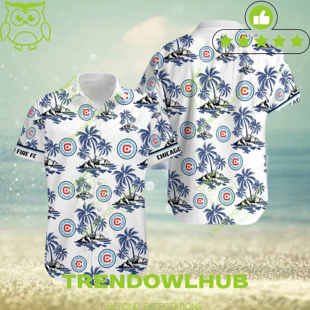 Chicago Fire MLS America Football Team Hawaiian Shirt