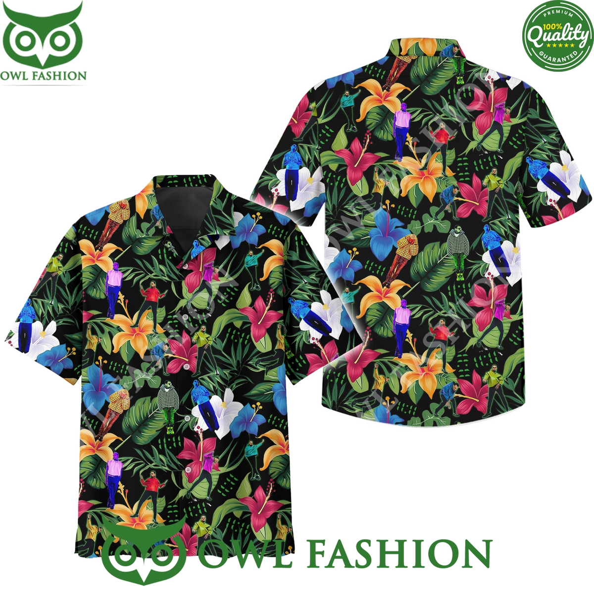 Chris Brown American Singer Floral Albums Hawaiian shirt