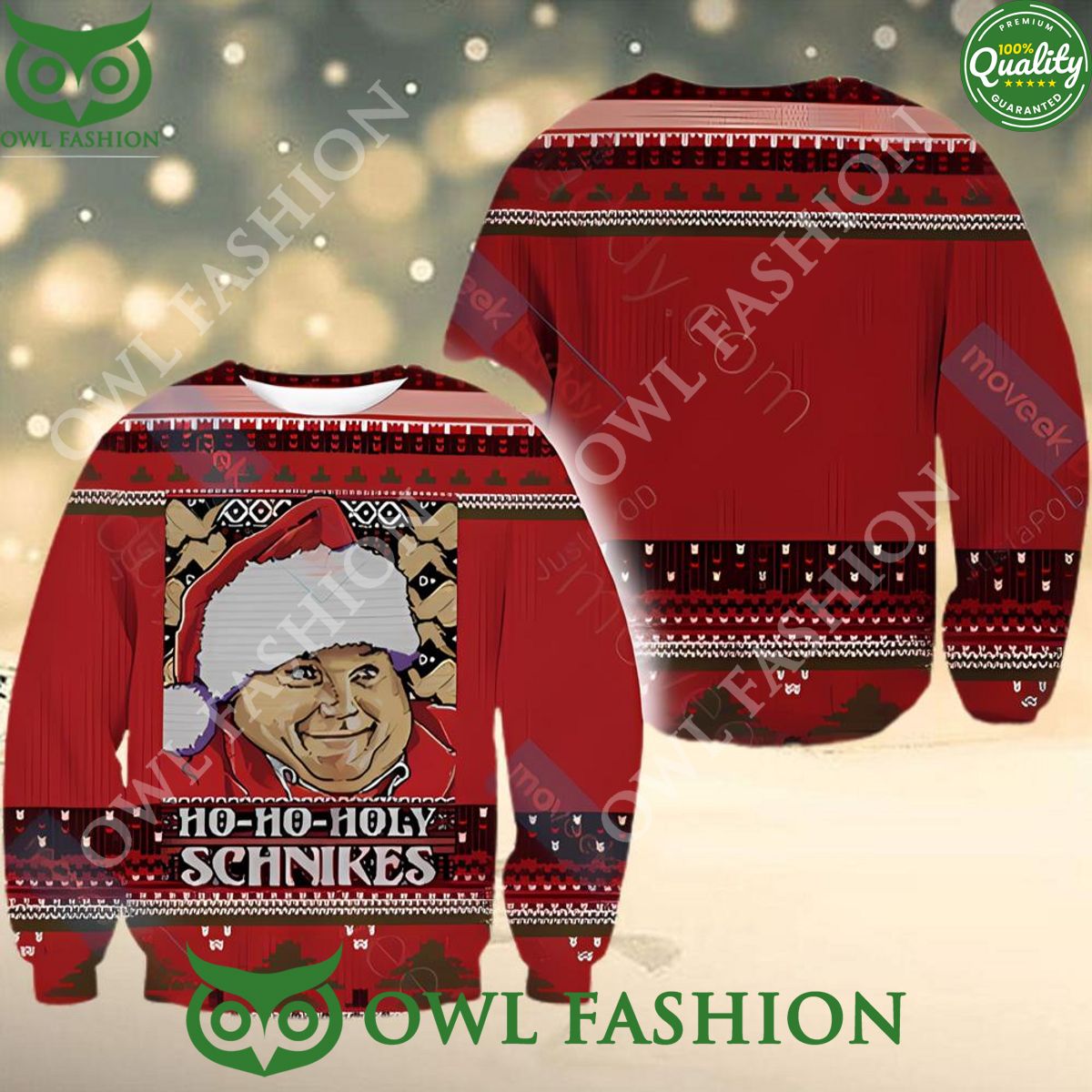 Chris Farley Santa Christmas 2023 Ugly Sweater Jumper