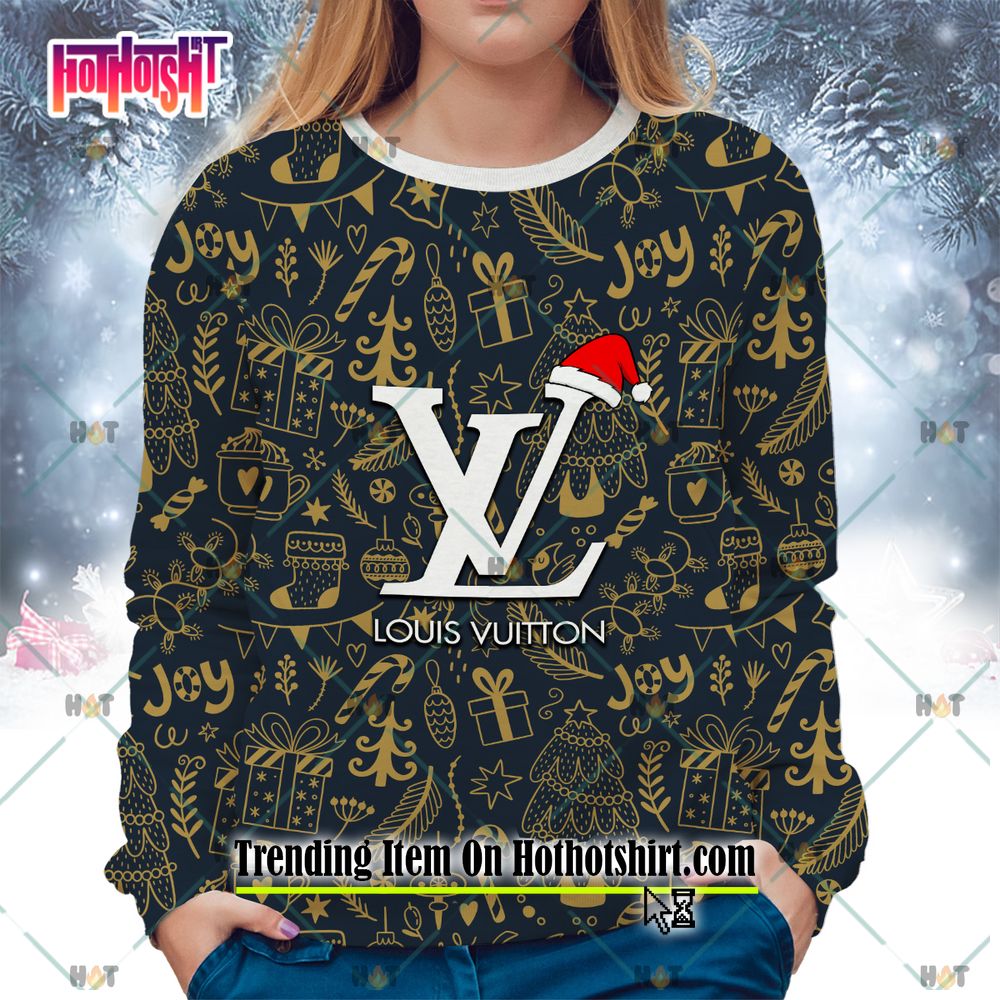 NEW Luxurious Louis Vuitton Santa Claus Premium Version Sweater