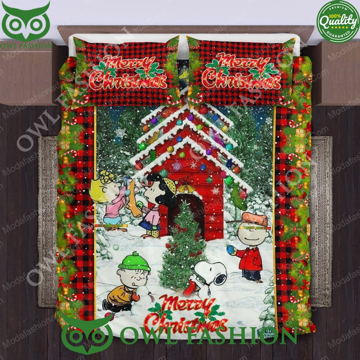 Christmas Snoopy Limited Bedding Set