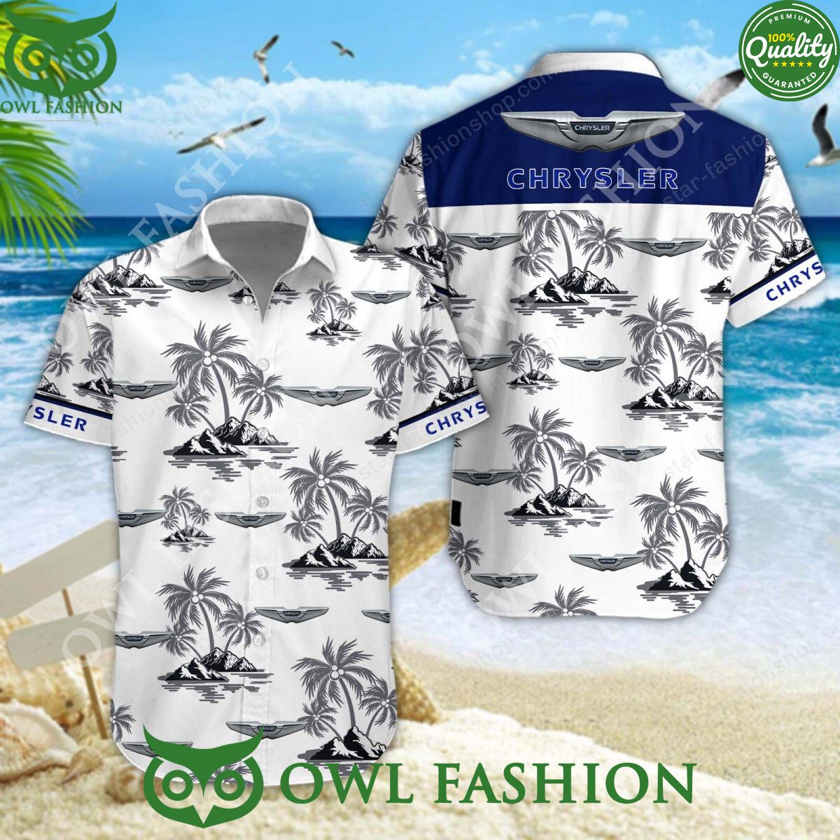 Chrysler Luxury Motor Brand Hawaiian Shirt and Shorts