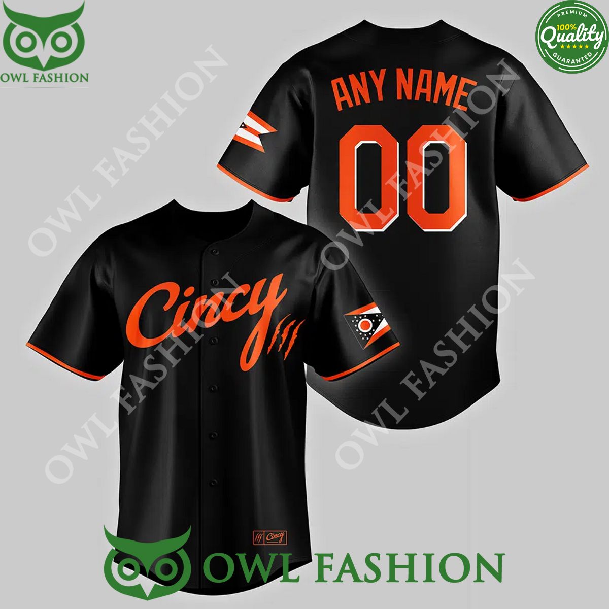 Cincinnati Bengals Cincy Custom name and number NFL baseball jersey