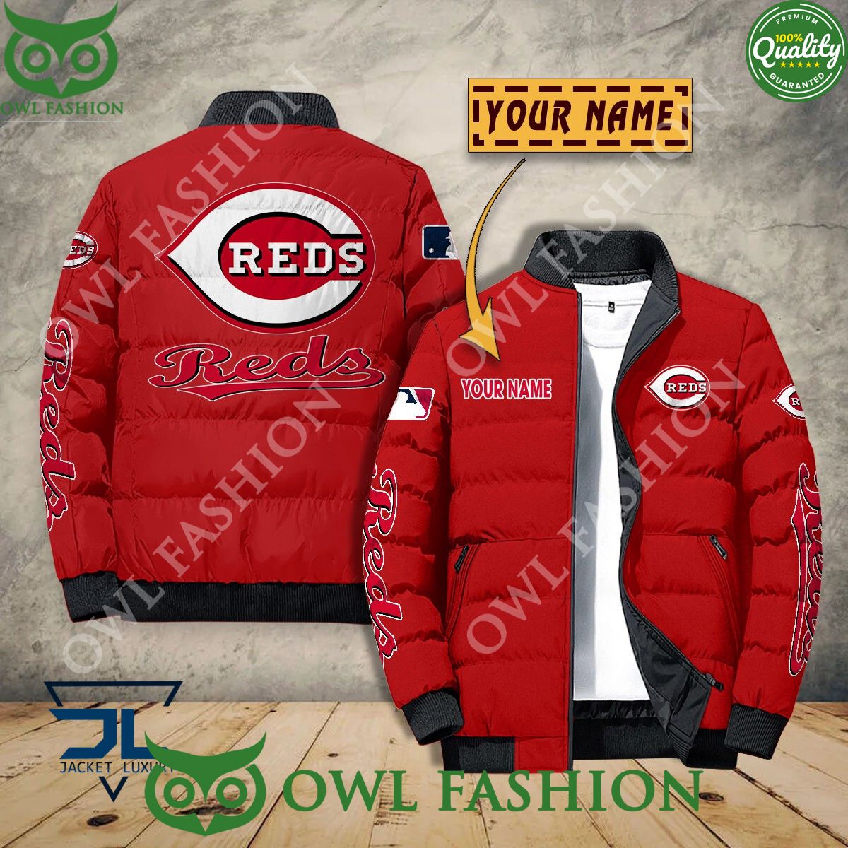 Cincinnati Reds Custom Name MLB Baseball Jacket Sport