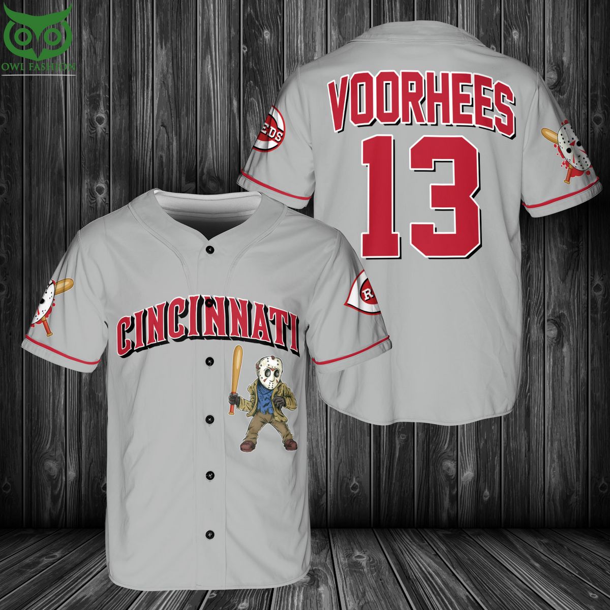 Cincinnati Reds Jason Voorhees Baseball Jersey Shirt