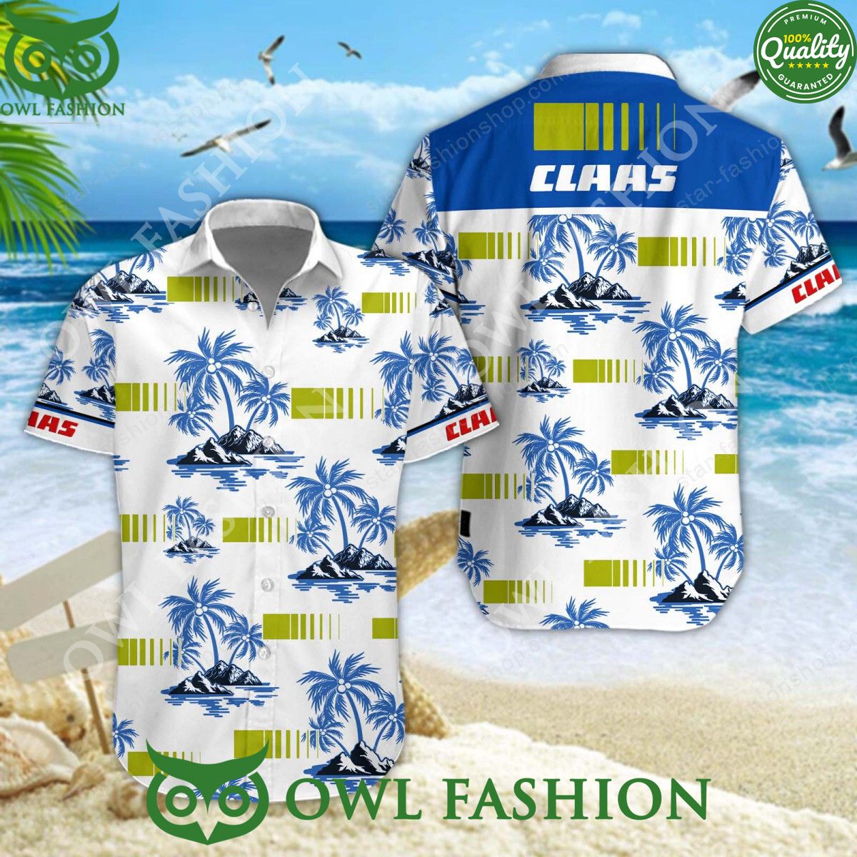 Claas Germany agricultural machinery manufacturer Hawaiian Shirt and Short