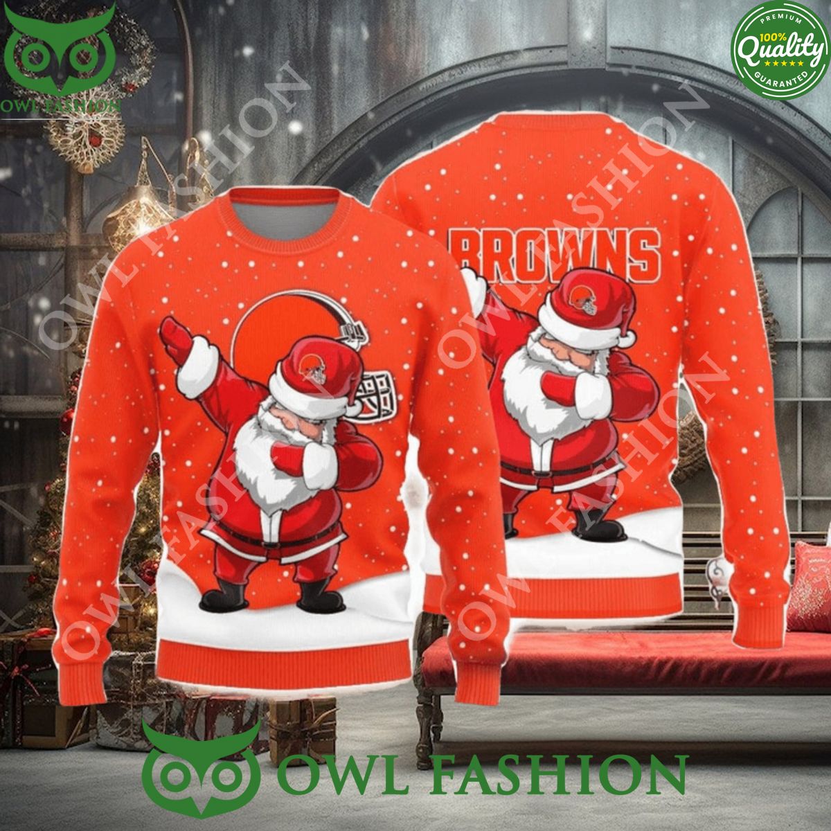 Cleveland Browns Dab Santa New Style Sweater Jumper