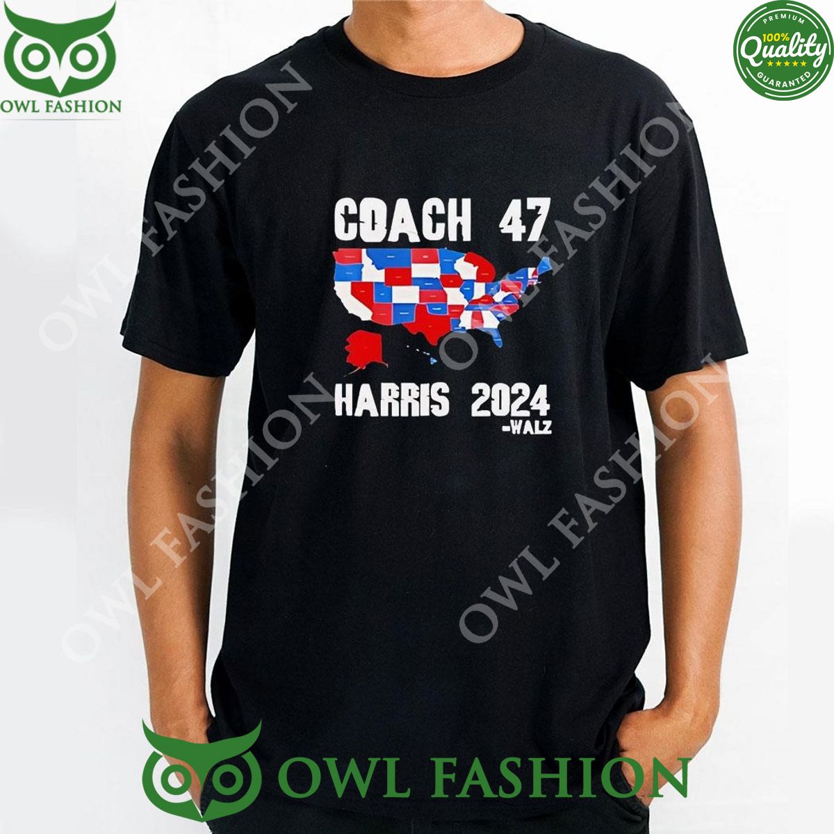 Coach 47 Harris Walz 2024 t Shirt