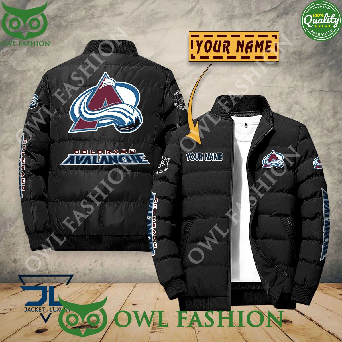 Colorado Avalanche Custom Name NHL Ice Hockey Puffer Jacket Sport