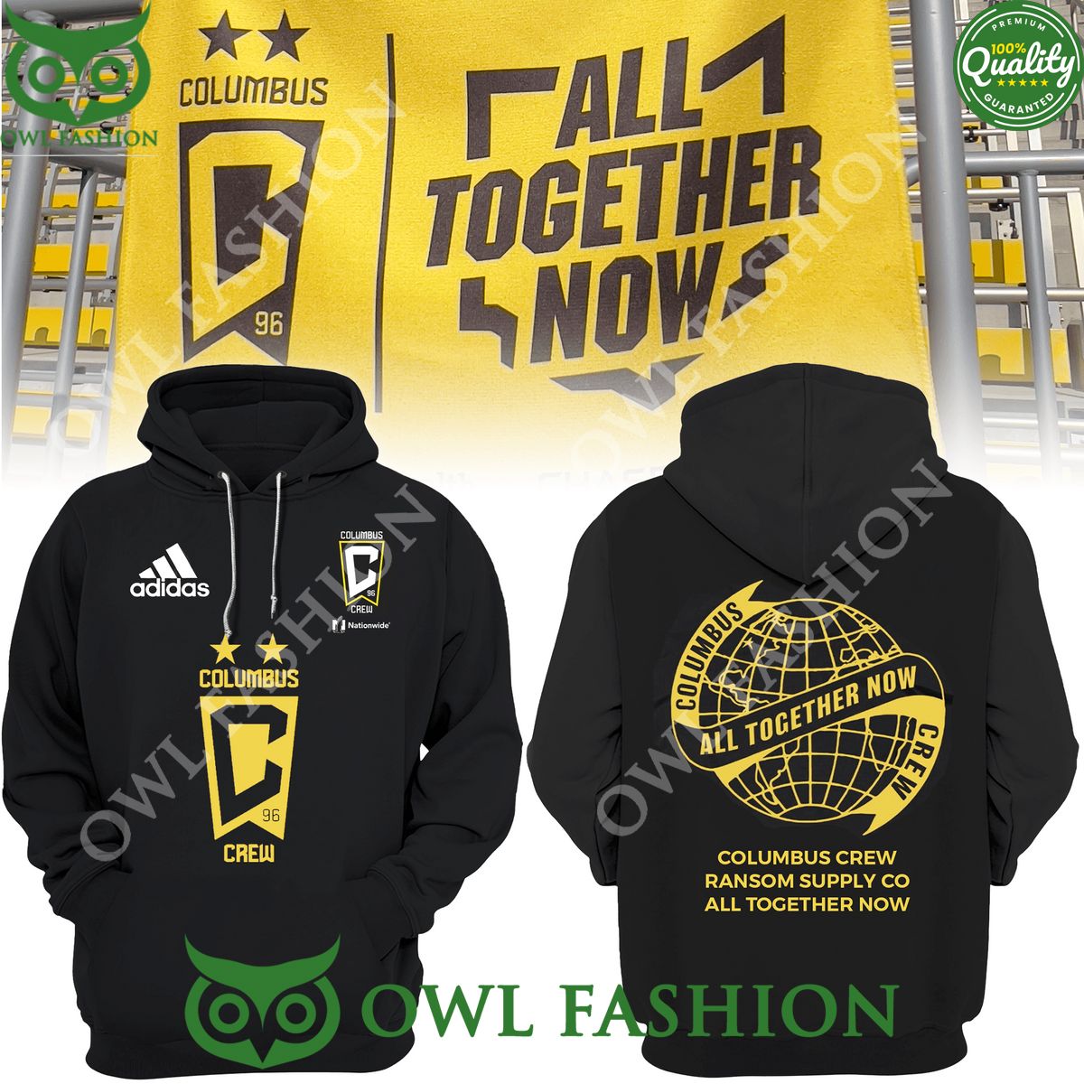 Columbus Crew ALL TOGETHER NOW MLS Major League Soccer Hoodie Joggers