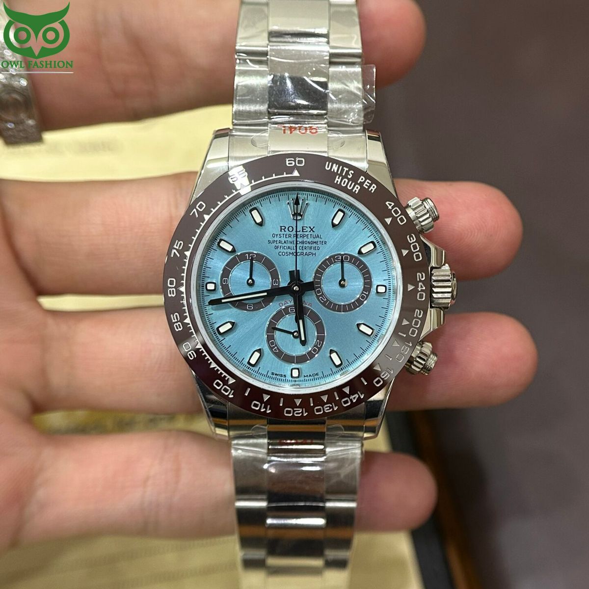 Cosmograph Daytona Platinum Ice Blue Dial Watch