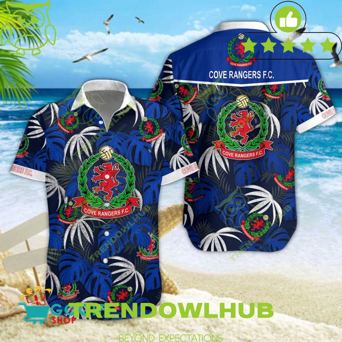 Cove Rangers F.C. Scottish Football Champion Limited Hawaiian Shirt