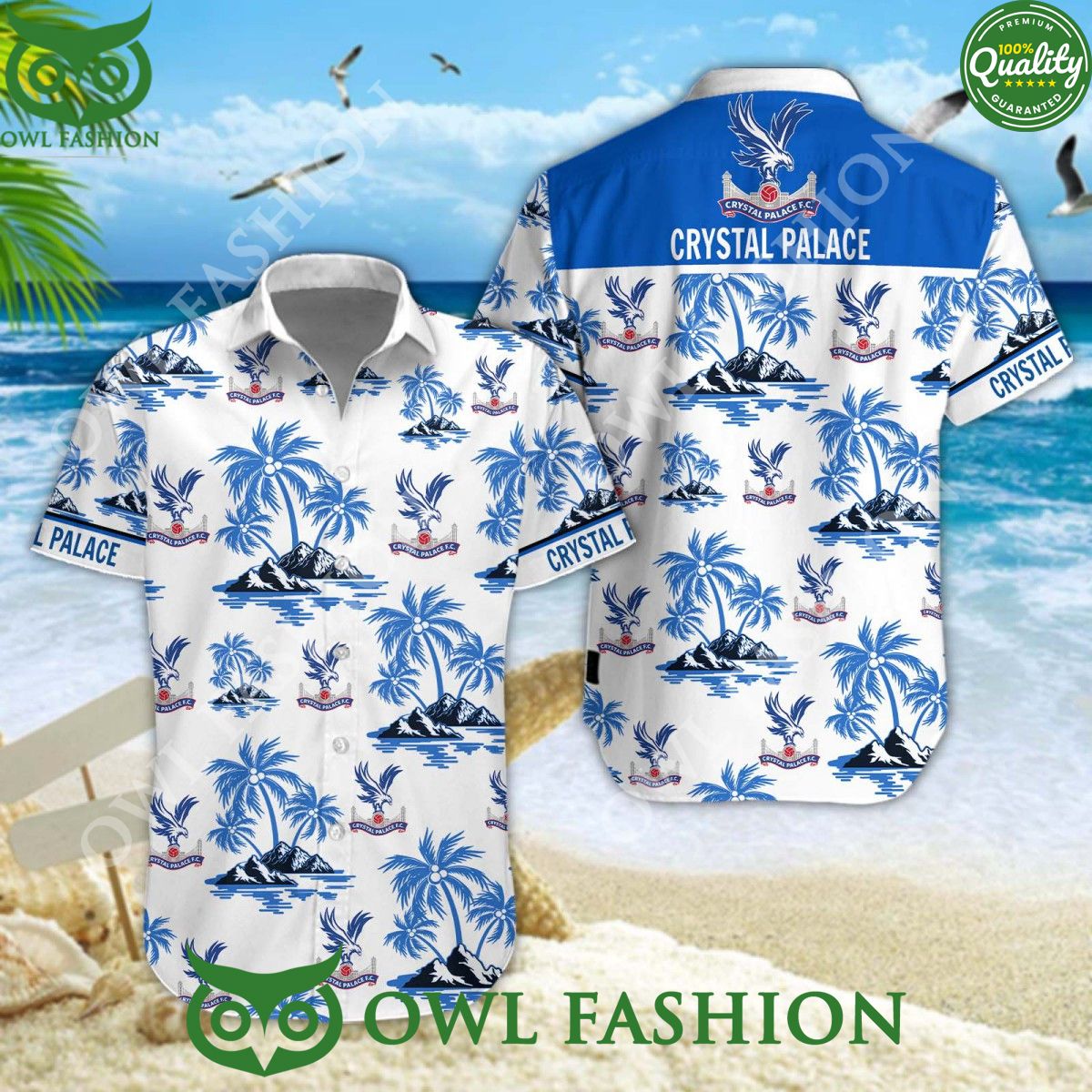 Crystal Palace F.C EPL Oliver Glasner Coconut Hawaiian shirt