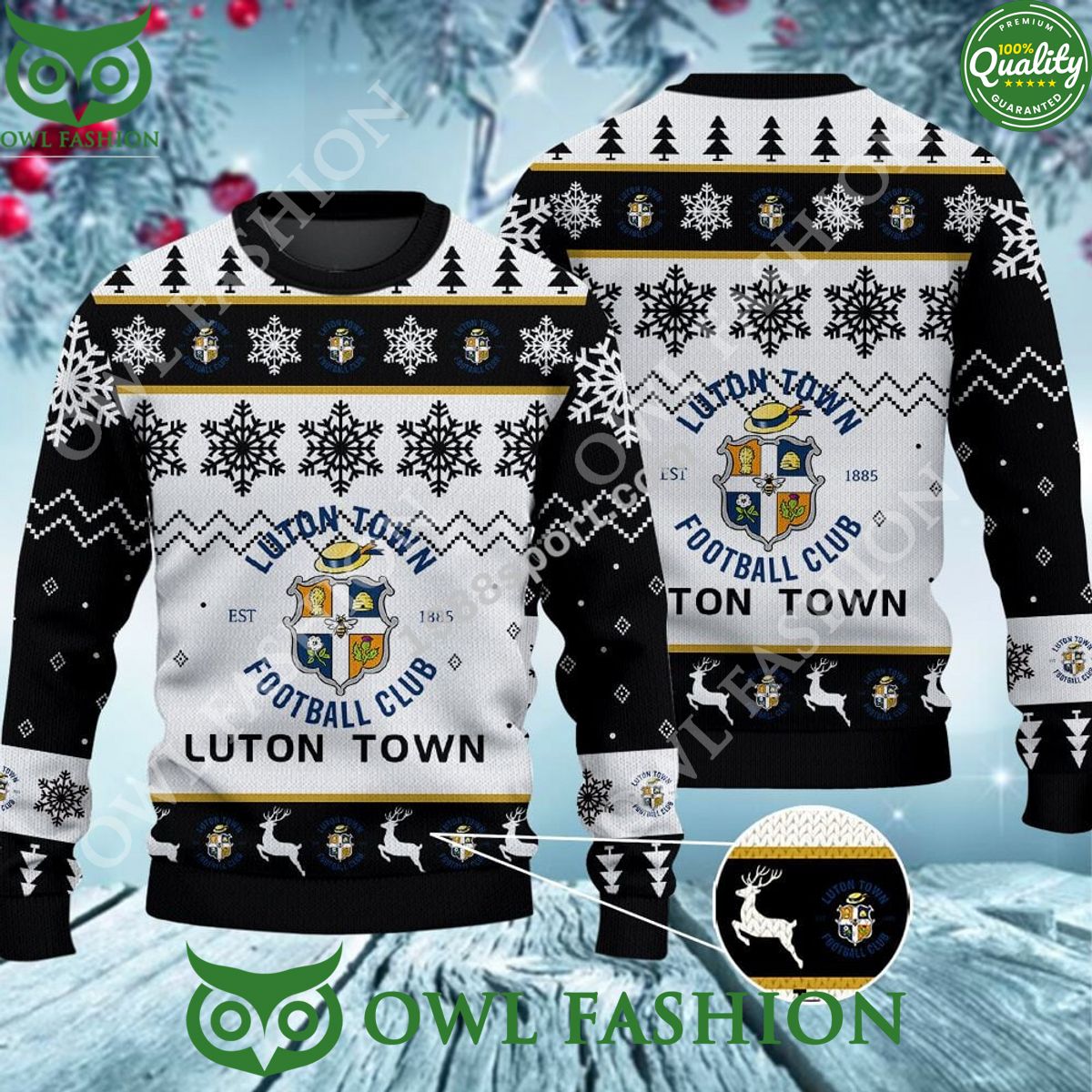 Custom Color Luton Town Ugly Sweater Jumper