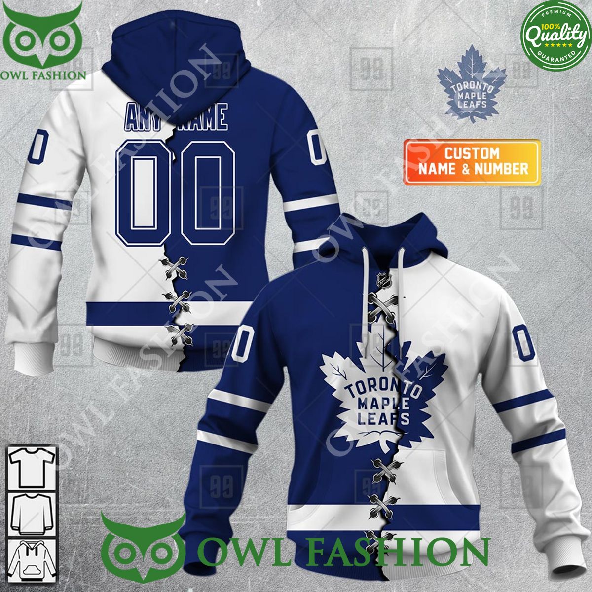 Custom Name and Number NHL Ottawa Senators Mix Sew Stitch Crack 2024 Hoodie shirt