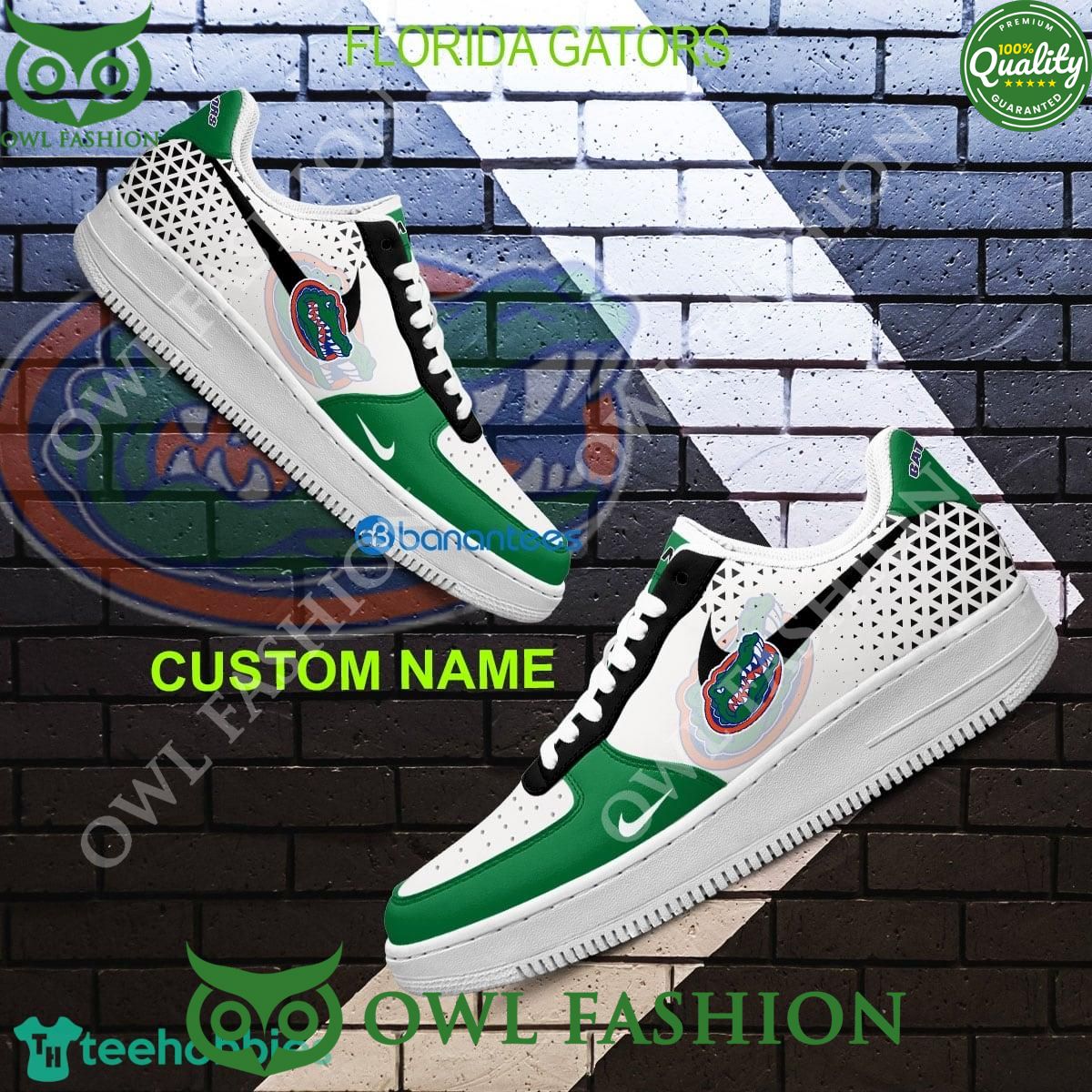 Custom Name Florida Gators NCAA Air Force 1 Shoes AOP AF1 Sneaker